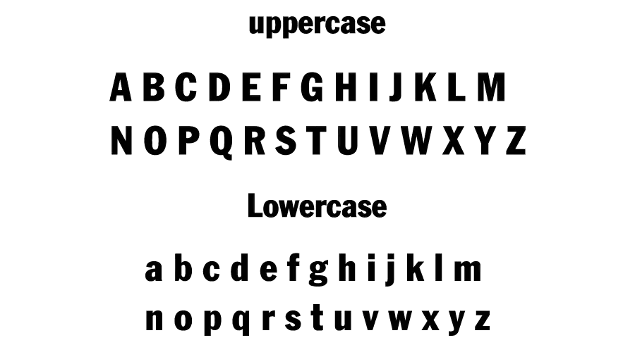Franklin Gothic Font
Character