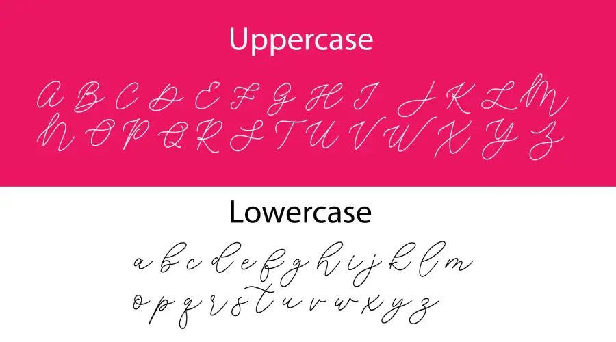 Jean Jingga Font Characters View