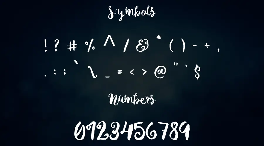 Michelle Font Symbols