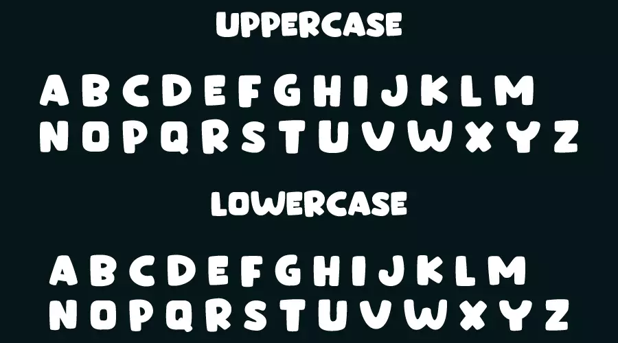 Crispy Tofu Font Character map
