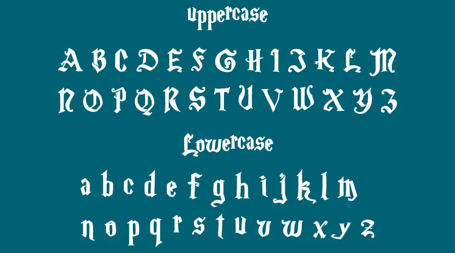 Magic School Font Character