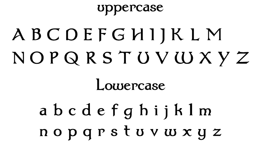 Dumbledor Font Character