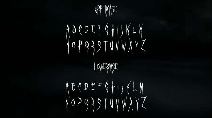 Ghastly Panic Font Character
