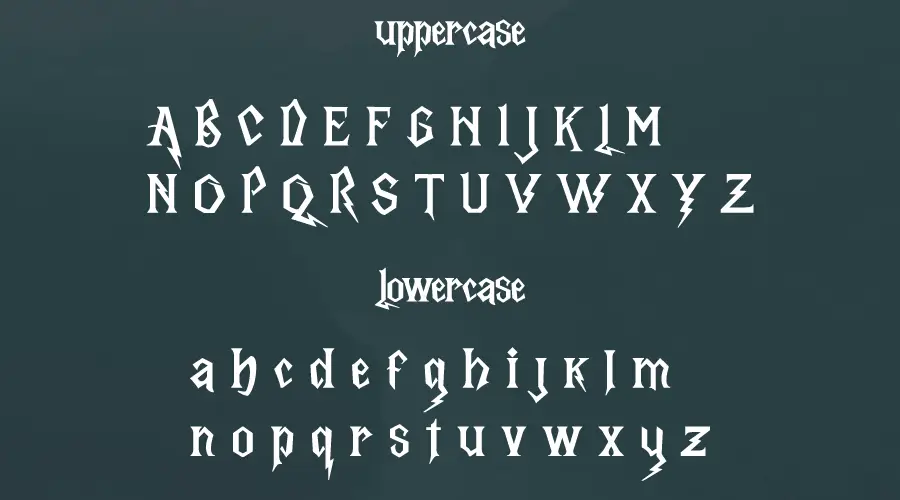 Legendary Runes Font Character
