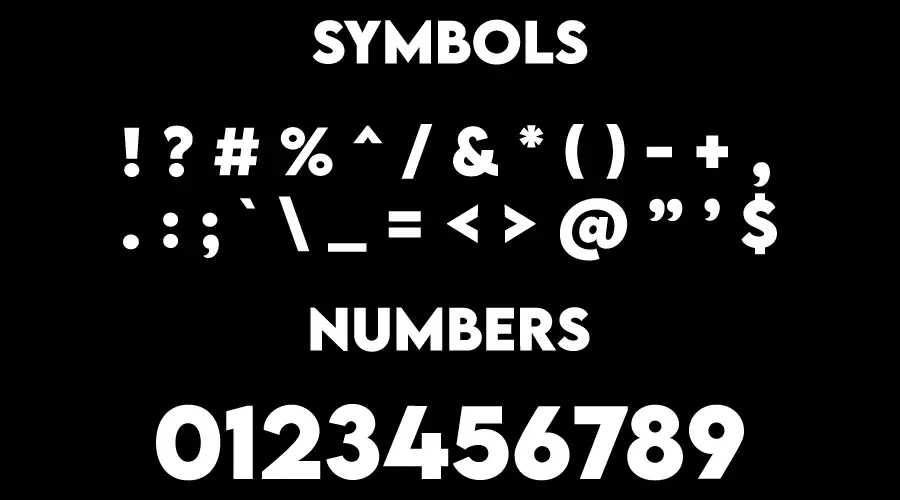 Moon Knight Font Symbols