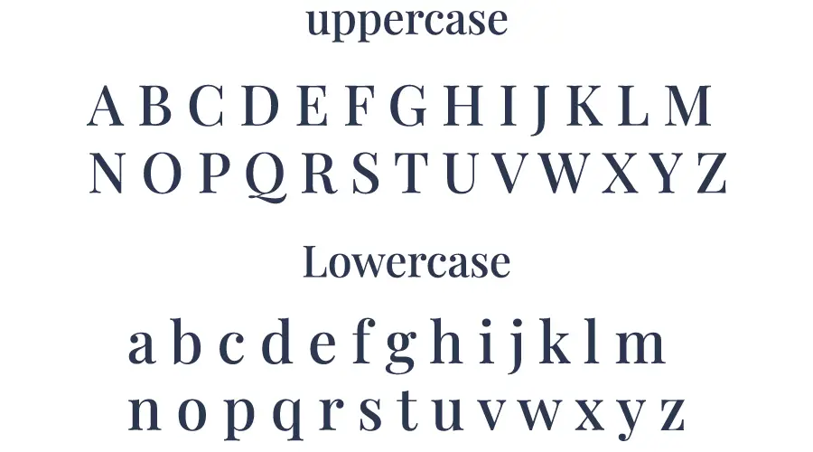 Playfair Display Font Character