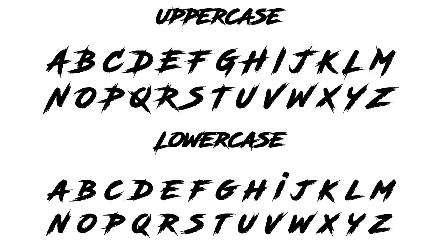 Road Rage Font Character