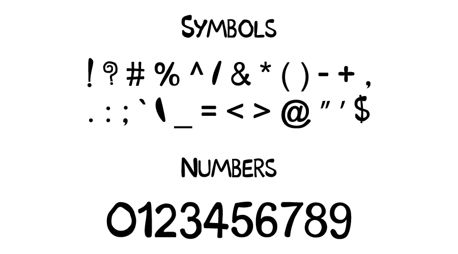 Scooby Doo Font Symbols