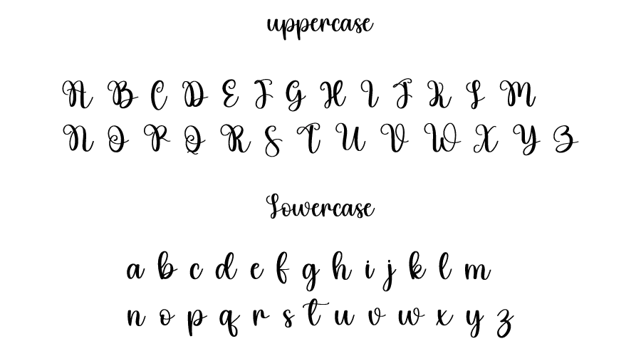 Vintage Signature Font Character