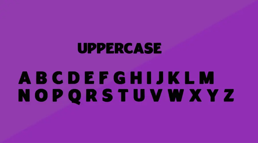 Rougant font characters