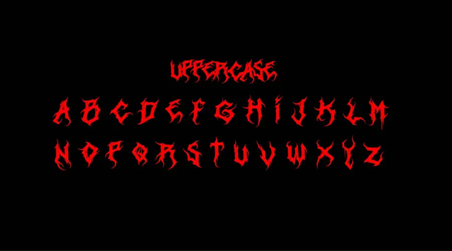 Heartless Font Characters