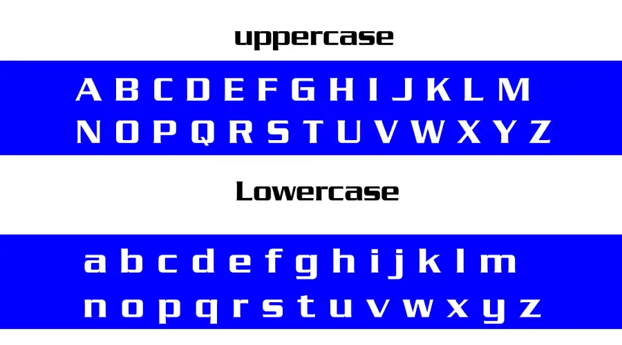 Serpentine Font Characters