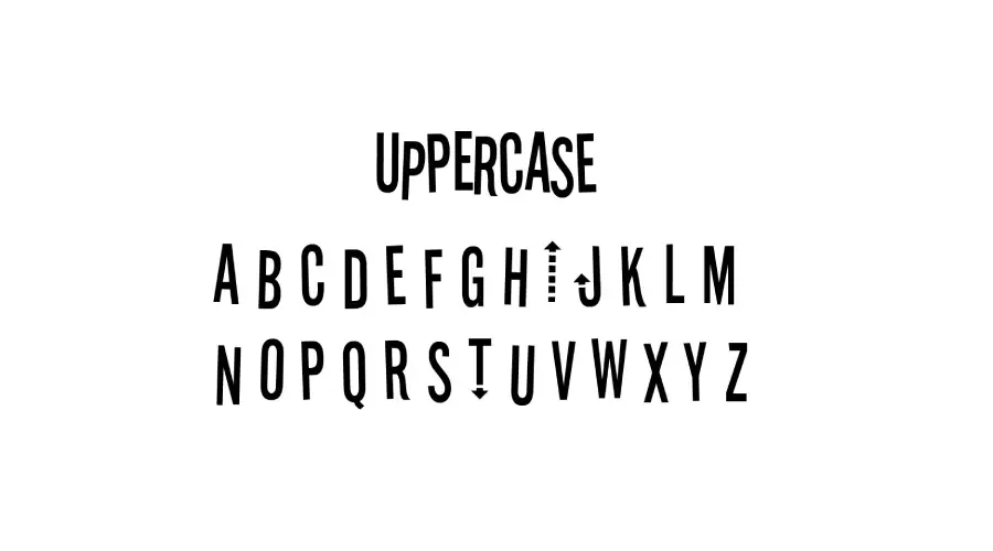 Stereofidelic Font Characters