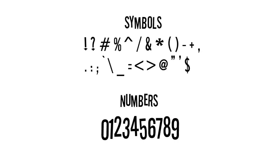 Stereofidelic Font Symbols