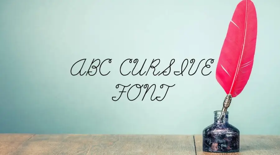 ABC Cursive Font view