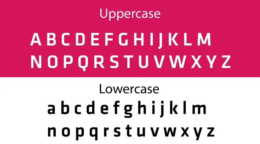 Klavika Font Characters View